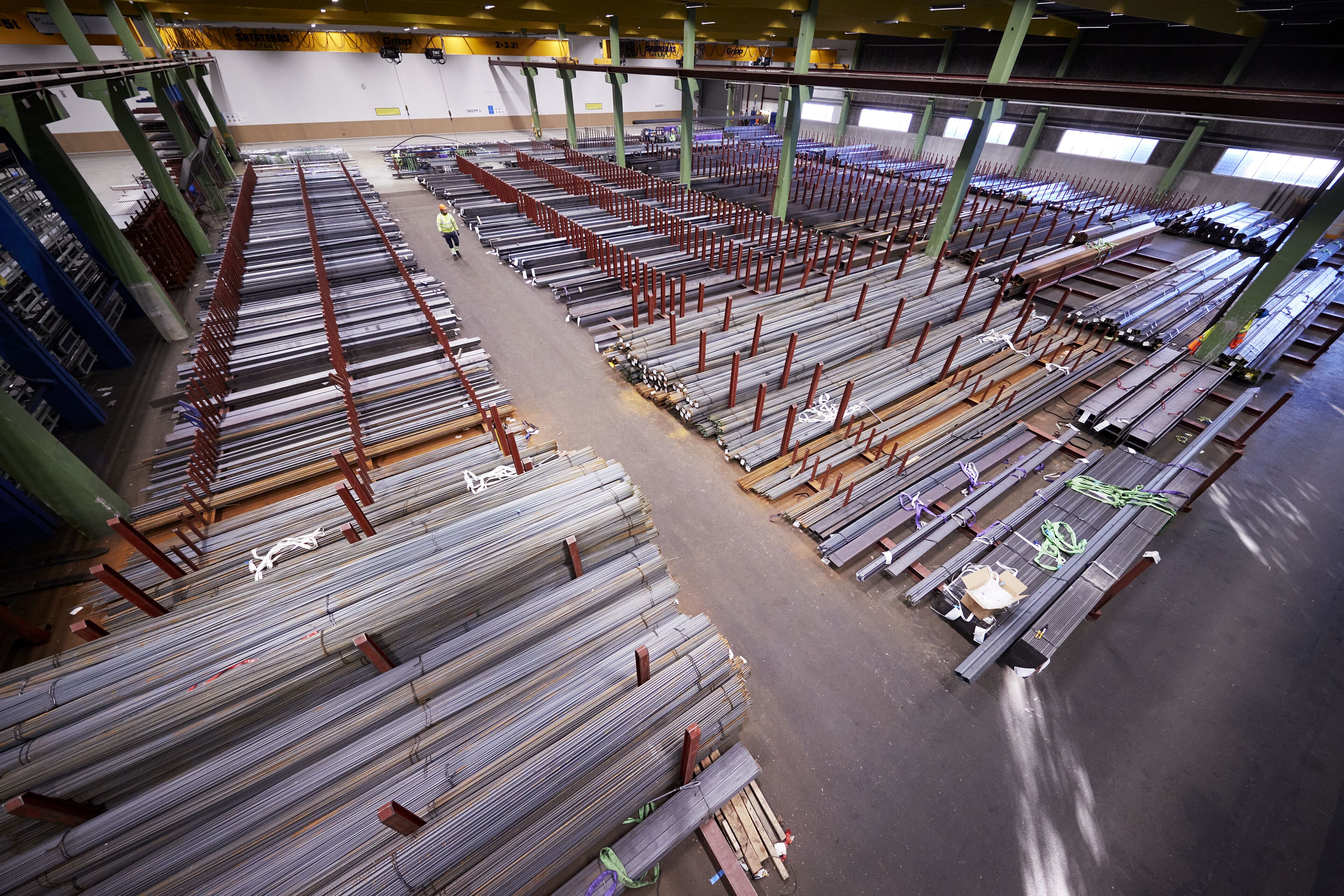 Stena Ståls lagerlokal i Helsingborg, Sverige.